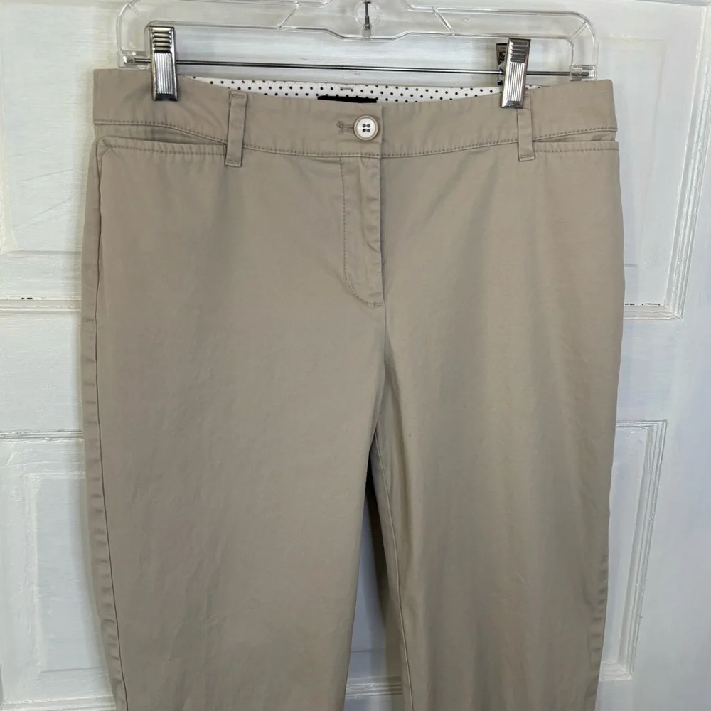 Talbots Beige Perfect Crop Pant